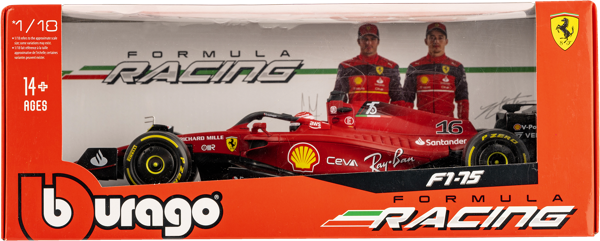 Изображение Машина 1:18 Ббураго феррари рейсинг Ббураго к/у, 1 шт