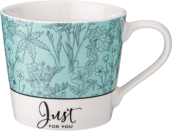 Изображение Кружка 400мл голубая Лефард джаст фо ю цветы Лефард к/у, 1 шт
