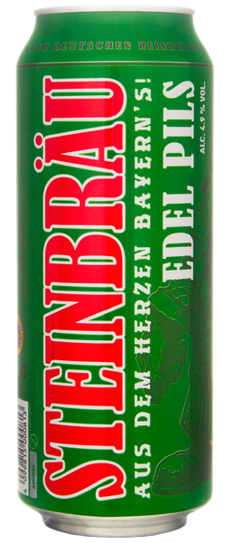 Изображение Пиво светлое Лагер 4,9% Штайнброй эдель пилс Бройголд ГМБХ ж/б, 0,5 