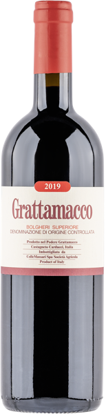 Изображение Вино красное сухое стиль №3 Каберне Сов купаж Болгери Граттамакко 2019 Колле Массари с/б, 0,75 л