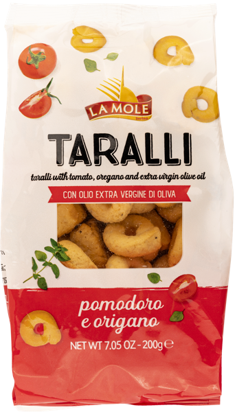 Изображение Таралли Ла Моле из Пьемонта томат орегано Милан Ф.Ли м/у, 200 г