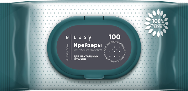 Изображение Салфетки влажные для лица Ирейзи мужские Ловулар Лимитед м/у, 100 шт