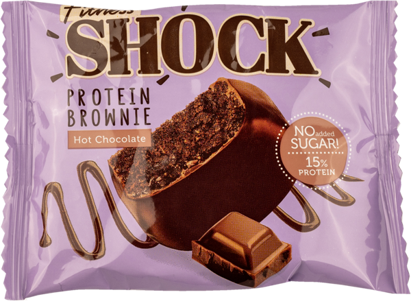 Изображение Пирожное протеиновое Фитнес шок брауни горячий шоколад Фитнес десерты м/у, 50 г