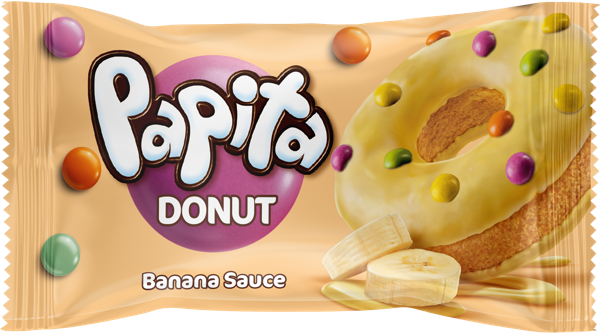 Изображение Кекс с какао глазурью Папита донат банан драже Шолен м/у, 40 г