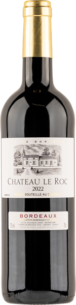Изображение Вино красное сухое стиль №3 Мерло купаж Бордо Шато Ле Рок 2022 Шато Ле Рок с/б, 0,75 л
