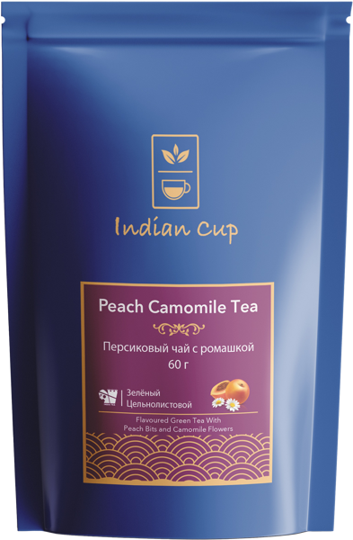 Изображение Чай зеленый Индиан Кап персик ромашка Роли Интернешнл м/у, 60 г