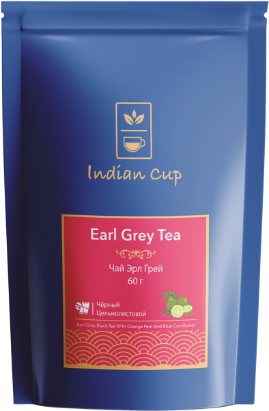 Изображение Чай черный Индиан Кап эрл грэй Роли Интернешнл м/у, 60 г