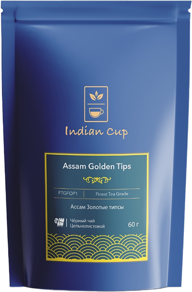 Изображение Чай черный Индиан Кап Ассам золотые типсы Роли Интернешнл м/у, 60 г