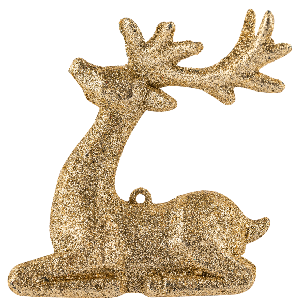 Изображение Подвеска 15см пластик Купман золотой олень Купман Интернэшнл , 1 шт
