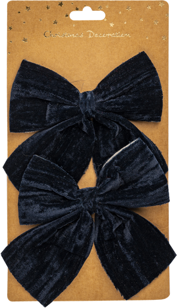 Изображение Бант 15см Купман бархатный темно-синий Купман Интернэшнл к/у, 2 шт