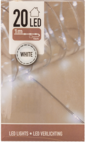 Изображение Электрогирлянда 1,1м на батарейках Купман 20 холодных ЛЕД ламп Купман Интернэшнл п/у, 1 шт