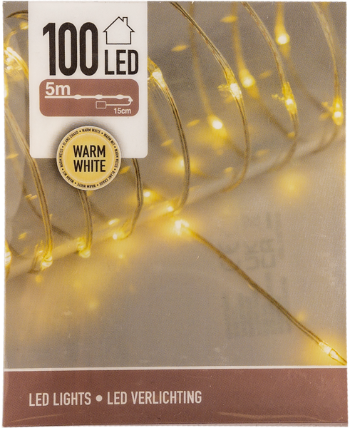 Изображение Электрогирлянда 5м на батарейках Купман 100 холодных ЛЕД ламп Купман Интернэшнл п/у, 1 шт