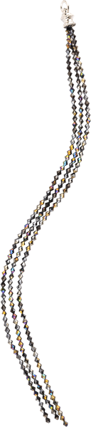 Изображение Подвеска 144смл пластик Купман перламутровые бусы черные Купман Интернэшнл м/у, 1 шт