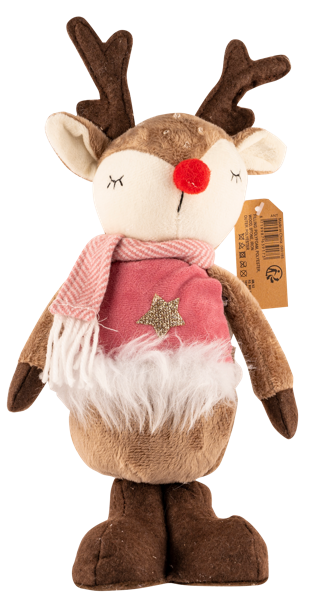 Изображение Фигурка 34см Купман олень с шарфом Купман Интернэшнл , 1 шт