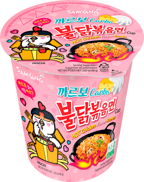 Изображение Лапша быстрого приготовления Самянг курица соус карбонара Самянг Фудс к/у, 80 г