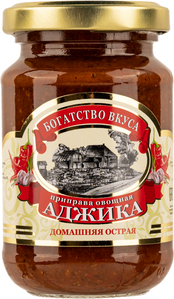 Изображение Аджика домашняя Богатство вкуса острая ИП Карагезян К.Ж. с/б, 200 г