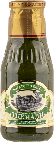 Изображение Соус ткемали зеленый Богатство вкуса кисло-сладкий ИП Карагезян К.Ж с/б, 310 г