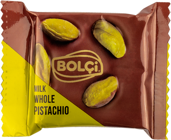 Изображение Шоколад молочный Болчи фисташка Болчи Чиколата м/у, 15 г