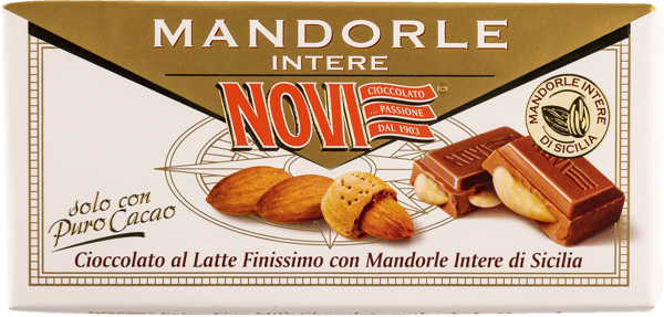 Изображение Шоколад молочный Нови миндаль Эла Дюфур м/у, 100 г