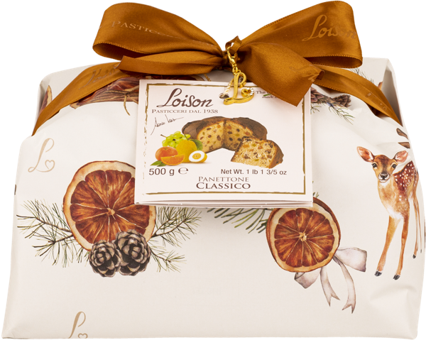 Изображение Панеттоне НГ Лойзон роял с изюмом и цукатами Лойзон Пастичери кор, 500 г