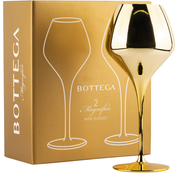 Изображение Бокал 650мл для вина Боттега золотой Боттега к/у, 2 шт