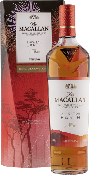 Изображение Виски односолодовый Макаллан ночь на земле в шотландии Макаллан п/у, 0,7 л