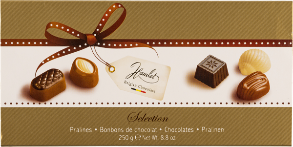 Изображение Конфеты шоколадные Гамлет ассорти пралине селекшн Гамлет кор, 250 г