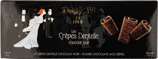 Изображение Крепы в темном шоколаде Максим`с кружевные блинчики Продви дё престиж кор, 90 г