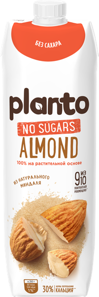 Изображение Напиток миндальный Планто 1,2% без сахара Эйч энд Эн т/п, 1 л