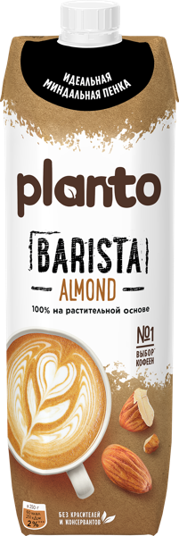 Изображение Напиток миндальный Планто Бариста 1,2% Эйч энд Эн т/п, 1 л