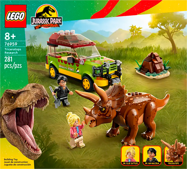 Изображение Конструктор с 8 лет 76959 Лего джурасик ворлд поиски трицератопса Лего к/у, 1 шт