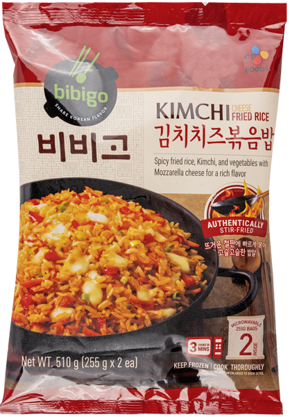 Изображение Рис жареный замороженный Бибиго Кимчи и сыр Сиджей Чэилджэданг м/у, 510 г