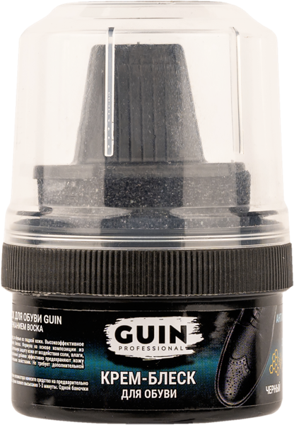 Изображение Крем-блеск для обуви Гуин с губкой Авагимян ИП п/у, 60 мл