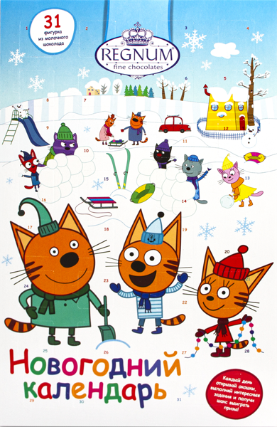 Изображение Шоколад Сладкая сказка Три кота календарь Сладкая сказка кор, 75 г