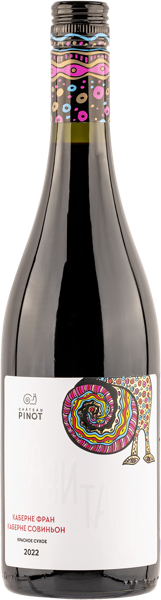 Изображение Вино красное сухое стиль №2 Каберне Фран Каб Сов ЗГУ гравитация Шато Пино с/б, 0,75 л