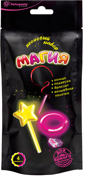Изображение Набор неоновый Патимания магия Нингбо Мерриарт Глоу Тек п/у, 1 шт