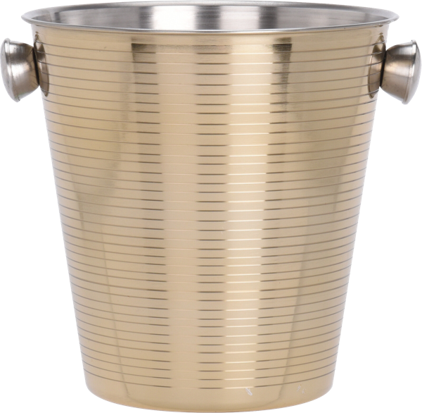 Изображение Ведерко 4л для шампанского Купман золотое с ручками Купман Интернэшнл , 1 шт