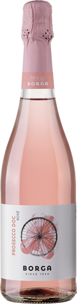 Изображение Вино игристое розовое брют Борга просекко розе милизимато Кантине Борга с/б, 0,75 л