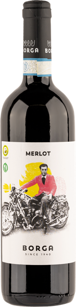 Изображение Вино красное п/сух стиль №2 Мерло делле Венеция Борга 2022 Кантине Борга с/б, 0,75 л