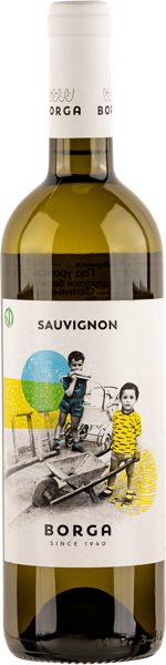 Изображение Вино белое п/сух стиль №2 Совиньон Блан Тревенецие Борга 2022 Кантине Борга с/б, 0,75 л