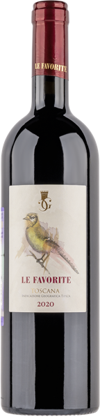 Изображение Вино красное сухое стиль №3 Мерло Тоскана Ле Фаворите 2020 Кантина Джентиле с/б, 0,75 л