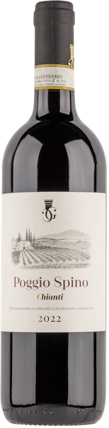 Изображение Вино красное сухое стиль №5 Санджовезе купаж Кьянти Поджио Спино 2022 Кантина Джентиле с/б, 0,75 л