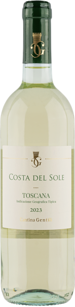Изображение Вино белое сухое стиль №3 Треббьяно купаж Тоскана Коста дель Соле 2024 Кантина Джентиле с/б, 0,75 л