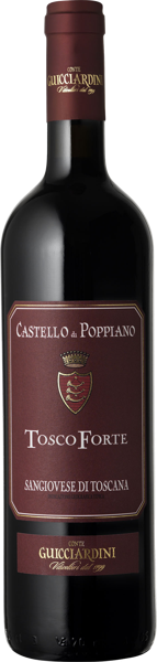 Изображение Вино красное сухое стиль №5 Санджовезе Тоскана Попиано Тоскофорте 2020 Конте Гучиардини с/б, 0,75 л