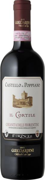 Изображение Вино красное сухое стиль №5 Сандж купаж Кьянти Колли Поппиано Иль Кортиле 2020 Конте Гучиардини с/б,