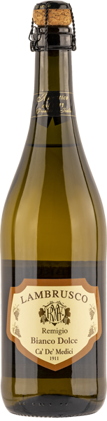 Изображение Вино игристое белое п/сл Ремиджио ламбруско Ка Де Медичи с/б, 0,75 л