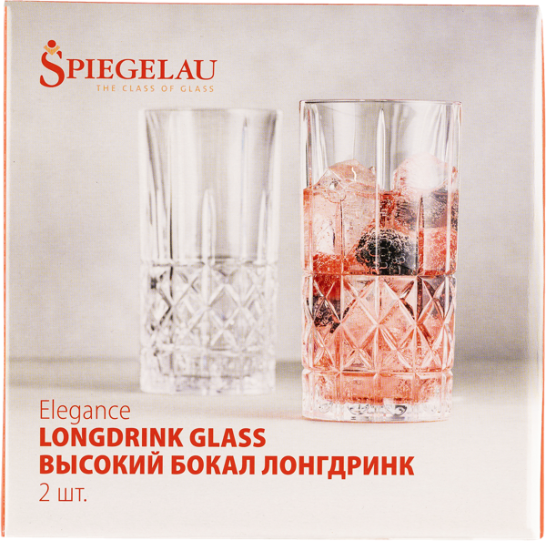 Изображение Бокал 445мл для напитков Шпигелау Элеганс Лонгдринк Шпигелау п/у, 2 шт