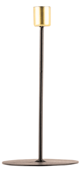 Изображение Подсвечник 20,5см Купман черно-золотой Купман Интернэшнл , 1 шт