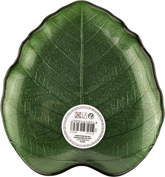 Изображение Тарелка 19см стекло Купман листок Купман Интернэшнл к/у, 1 шт