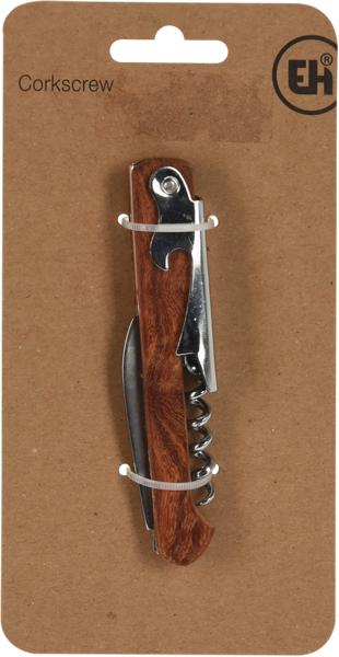 Изображение Штопор 11см для бутылок Купман нерж сталь коричневый Купман Интернэшнл к/у, 1 шт